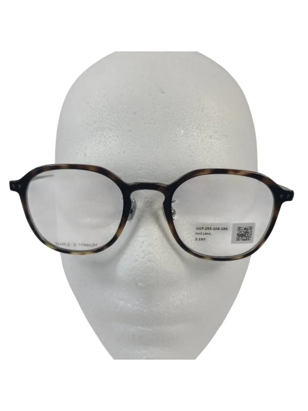 NEW Jins Combination Titanium 208 286 Tortoise Round Glasses